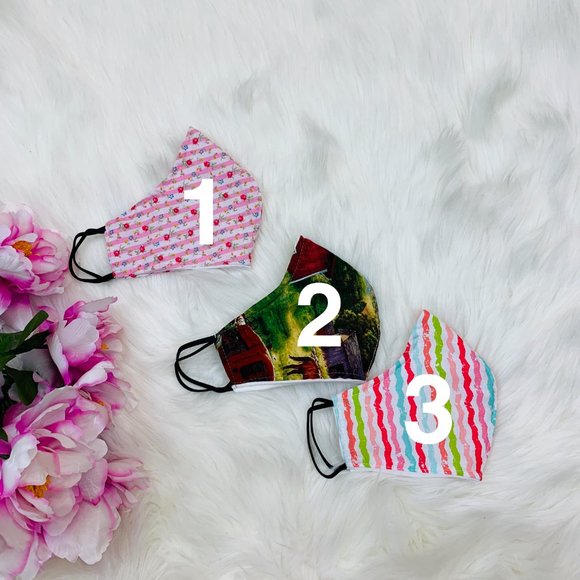 FACE MASKS Cloth Homemade Washable Mutilcolor - Picture 2 of 6